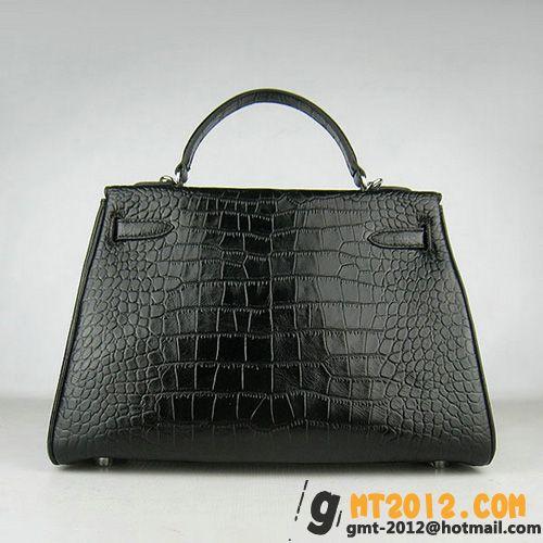 エルメススーパーコピー HERMES ケリー 32 ブラックシルバー金具 HR3501